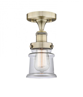 Canton - 1 Light - 5 inch - Antique Brass - Semi-Flush Mount (3442|616-1F-AB-G182S)