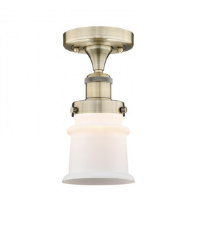 Canton - 1 Light - 5 inch - Antique Brass - Semi-Flush Mount (3442|616-1F-AB-G181S)