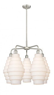 Cascade - 5 Light - 26 inch - Satin Nickel - Chandelier (3442|516-5CR-SN-G671-8)