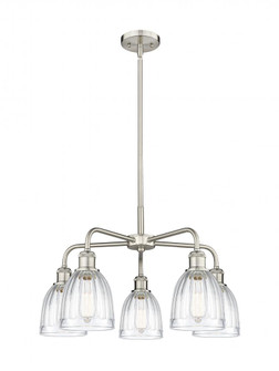 Brookfield - 5 Light - 24 inch - Satin Nickel - Chandelier (3442|516-5CR-SN-G442)