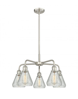 Conesus - 5 Light - 24 inch - Satin Nickel - Chandelier (3442|516-5CR-SN-G275)