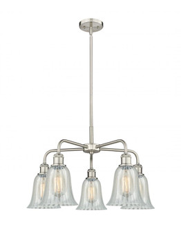 Hanover - 5 Light - 24 inch - Satin Nickel - Chandelier (3442|516-5CR-SN-G2811)