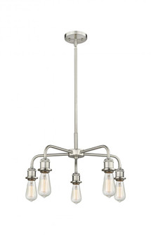 Ballston - 5 Light - 18 inch - Satin Nickel - Chandelier (3442|516-5CR-SN)