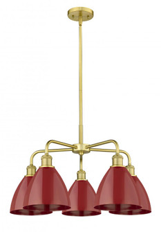 Plymouth - 5 Light - 26 inch - Satin Gold - Chandelier (3442|516-5CR-SG-MBD-75-RD)