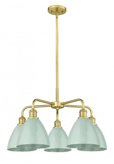 Plymouth - 5 Light - 26 inch - Satin Gold - Chandelier (3442|516-5CR-SG-MBD-75-SF)