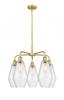 Cindyrella - 5 Light - 25 inch - Satin Gold - Chandelier (3442|516-5CR-SG-G654-7)