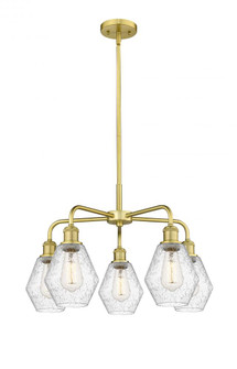 Cindyrella - 5 Light - 24 inch - Satin Gold - Chandelier (3442|516-5CR-SG-G654-6)