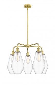 Cindyrella - 5 Light - 25 inch - Satin Gold - Chandelier (3442|516-5CR-SG-G652-7)