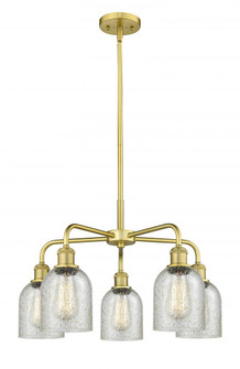 Caledonia - 5 Light - 23 inch - Satin Gold - Chandelier (3442|516-5CR-SG-G259)