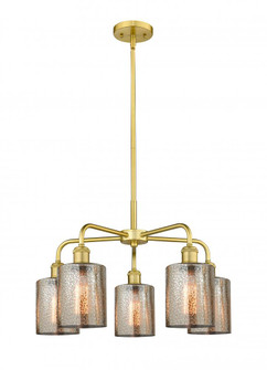 Cobbleskill - 5 Light - 23 inch - Satin Gold - Chandelier (3442|516-5CR-SG-G116)