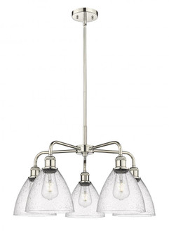 Bristol - 5 Light - 26 inch - Polished Nickel - Chandelier (3442|516-5CR-PN-GBD-754)