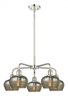 Fenton - 5 Light - 25 inch - Polished Nickel - Chandelier (3442|516-5CR-PN-G96)