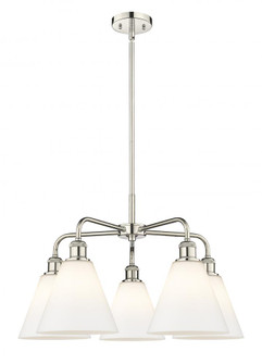 Berkshire - 5 Light - 26 inch - Polished Nickel - Chandelier (3442|516-5CR-PN-GBC-81)