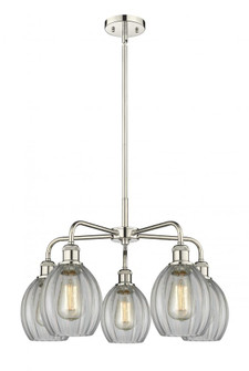 Eaton - 5 Light - 24 inch - Polished Nickel - Chandelier (3442|516-5CR-PN-G82)