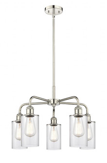 Clymer - 5 Light - 22 inch - Polished Nickel - Chandelier (3442|516-5CR-PN-G802)