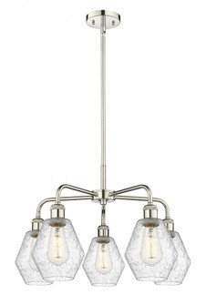 Cindyrella - 5 Light - 24 inch - Polished Nickel - Chandelier (3442|516-5CR-PN-G654-6)