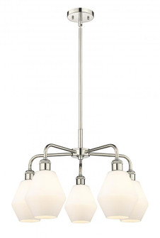 Cindyrella - 5 Light - 24 inch - Polished Nickel - Chandelier (3442|516-5CR-PN-G651-6)