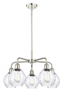 Waverly - 5 Light - 24 inch - Polished Nickel - Chandelier (3442|516-5CR-PN-G362)