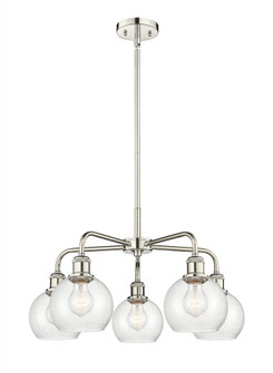Athens - 5 Light - 24 inch - Polished Nickel - Chandelier (3442|516-5CR-PN-G124-6)