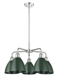 Plymouth - 5 Light - 26 inch - Polished Chrome - Chandelier (3442|516-5CR-PC-MBD-75-GR)