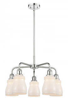Ellery - 5 Light - 23 inch - Polished Chrome - Chandelier (3442|516-5CR-PC-G391)