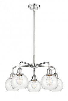 Athens - 5 Light - 24 inch - Polished Chrome - Chandelier (3442|516-5CR-PC-G122-6)