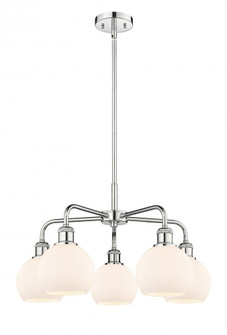 Athens - 5 Light - 24 inch - Polished Chrome - Chandelier (3442|516-5CR-PC-G121-6)