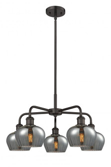 Fenton - 5 Light - 25 inch - Oil Rubbed Bronze - Chandelier (3442|516-5CR-OB-G93)