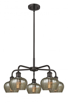 Fenton - 5 Light - 25 inch - Oil Rubbed Bronze - Chandelier (3442|516-5CR-OB-G96)
