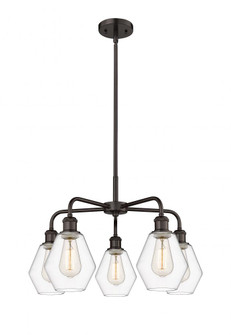 Cindyrella - 5 Light - 24 inch - Oil Rubbed Bronze - Chandelier (3442|516-5CR-OB-G652-6)