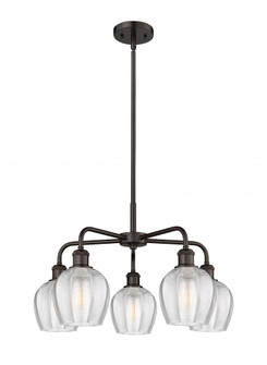 Norfolk - 5 Light - 24 inch - Oil Rubbed Bronze - Chandelier (3442|516-5CR-OB-G462-6)