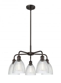 Castile - 5 Light - 24 inch - Oil Rubbed Bronze - Chandelier (3442|516-5CR-OB-G382)