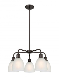 Castile - 5 Light - 24 inch - Oil Rubbed Bronze - Chandelier (3442|516-5CR-OB-G381)