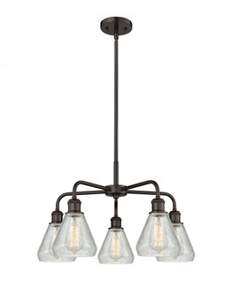 Conesus - 5 Light - 24 inch - Oil Rubbed Bronze - Chandelier (3442|516-5CR-OB-G275)