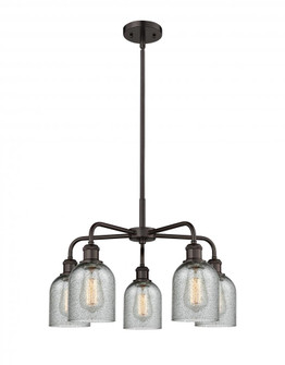 Caledonia - 5 Light - 23 inch - Oil Rubbed Bronze - Chandelier (3442|516-5CR-OB-G257)
