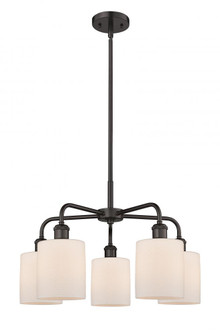 Cobbleskill - 5 Light - 23 inch - Oil Rubbed Bronze - Chandelier (3442|516-5CR-OB-G111)