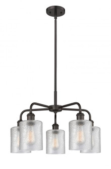 Cobbleskill - 5 Light - 23 inch - Oil Rubbed Bronze - Chandelier (3442|516-5CR-OB-G112)
