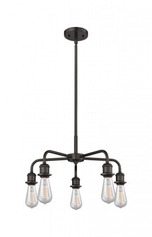 Ballston - 5 Light - 18 inch - Oil Rubbed Bronze - Chandelier (3442|516-5CR-OB)