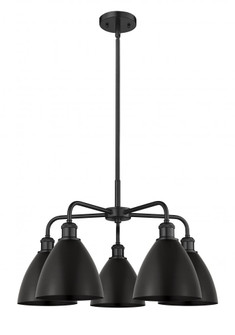 Bristol - 5 Light - 26 inch - Matte Black - Chandelier (3442|516-5CR-BK-MBD-75-BK)