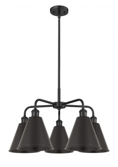 Berkshire - 5 Light - 26 inch - Matte Black - Chandelier (3442|516-5CR-BK-MBC-8-BK)