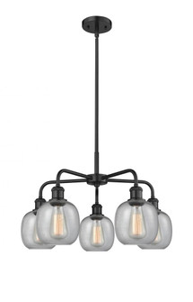 Belfast - 5 Light - 24 inch - Matte Black - Chandelier (3442|516-5CR-BK-G104)