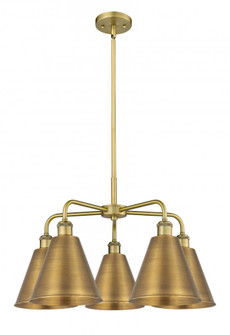 Berkshire - 5 Light - 26 inch - Brushed Brass - Chandelier (3442|516-5CR-BB-MBC-8-BB)