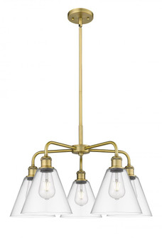 Berkshire - 5 Light - 26 inch - Brushed Brass - Chandelier (3442|516-5CR-BB-GBC-82)