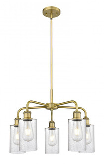 Clymer - 5 Light - 22 inch - Brushed Brass - Chandelier (3442|516-5CR-BB-G804)