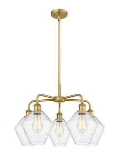 Cindyrella - 5 Light - 26 inch - Brushed Brass - Chandelier (3442|516-5CR-BB-G654-8)