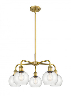 Athens - 5 Light - 24 inch - Brushed Brass - Chandelier (3442|516-5CR-BB-G124-6)