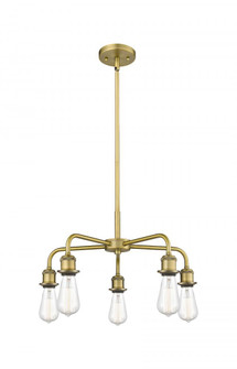 Ballston - 5 Light - 18 inch - Brushed Brass - Chandelier (3442|516-5CR-BB)