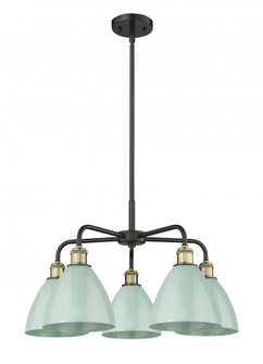 Plymouth - 5 Light - 26 inch - Black Antique Brass - Chandelier (3442|516-5CR-BAB-MBD-75-SF)
