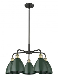 Plymouth - 5 Light - 26 inch - Black Antique Brass - Chandelier (3442|516-5CR-BAB-MBD-75-GR)