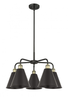 Berkshire - 5 Light - 26 inch - Black Antique Brass - Chandelier (3442|516-5CR-BAB-MBC-8-BK)